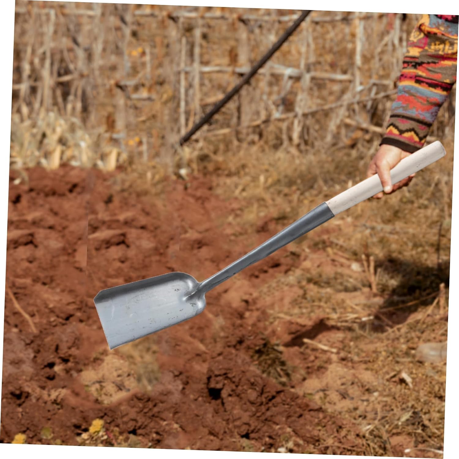 PRETYZOOM 2pcs Ergonomic Wooden Handle Heat-Resistant Fireplace Shovel for Stove Cleaning