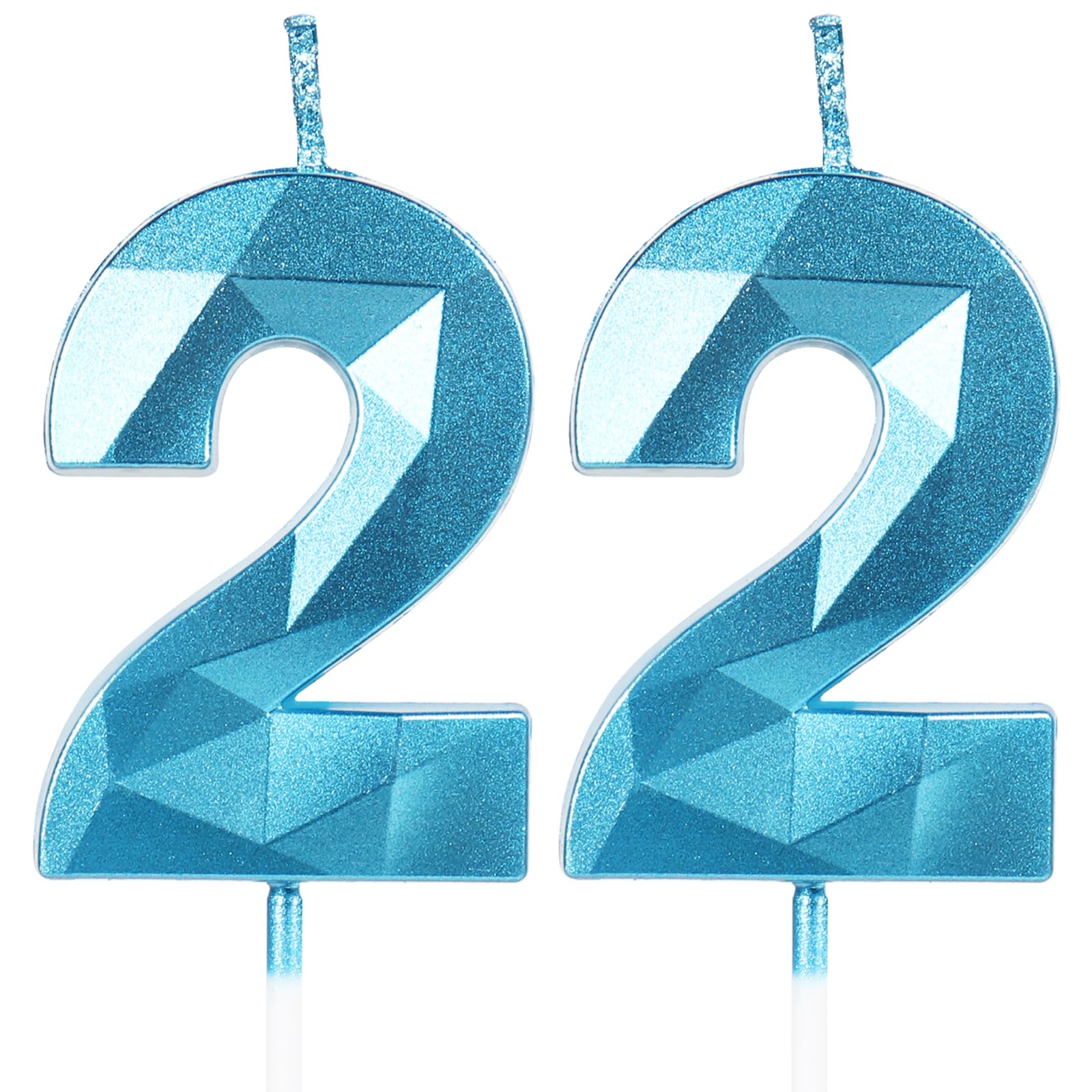 Yiran 50th Birthday Candles, Gold Number 50 Happy Birthday Candles, Cake Topper Decorations for Birthday Party, Wedding Anniversary Celebration Supply — view 229