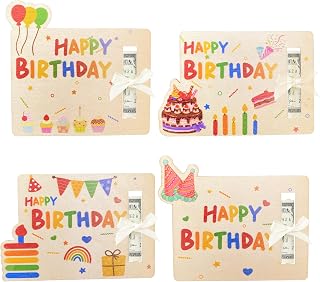 Birthday Money Holder for Cash Gift Ideas,5x4 Inch Reusable Gift Idea for Memorable Unique Birthday Presents