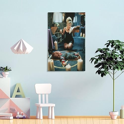 Miniatura 4 de Bride of Halloween Chucky - Pósteres de película de terror para pared, lienzo, decoración de pared, decoración del hogar, sala de estar, impresiones