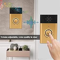Vista 9 de Timbre de voz inalámbrico inteligente, intercomunicador de voz bidireccional, sistema de control de acceso, volumen ajustable para el hogar