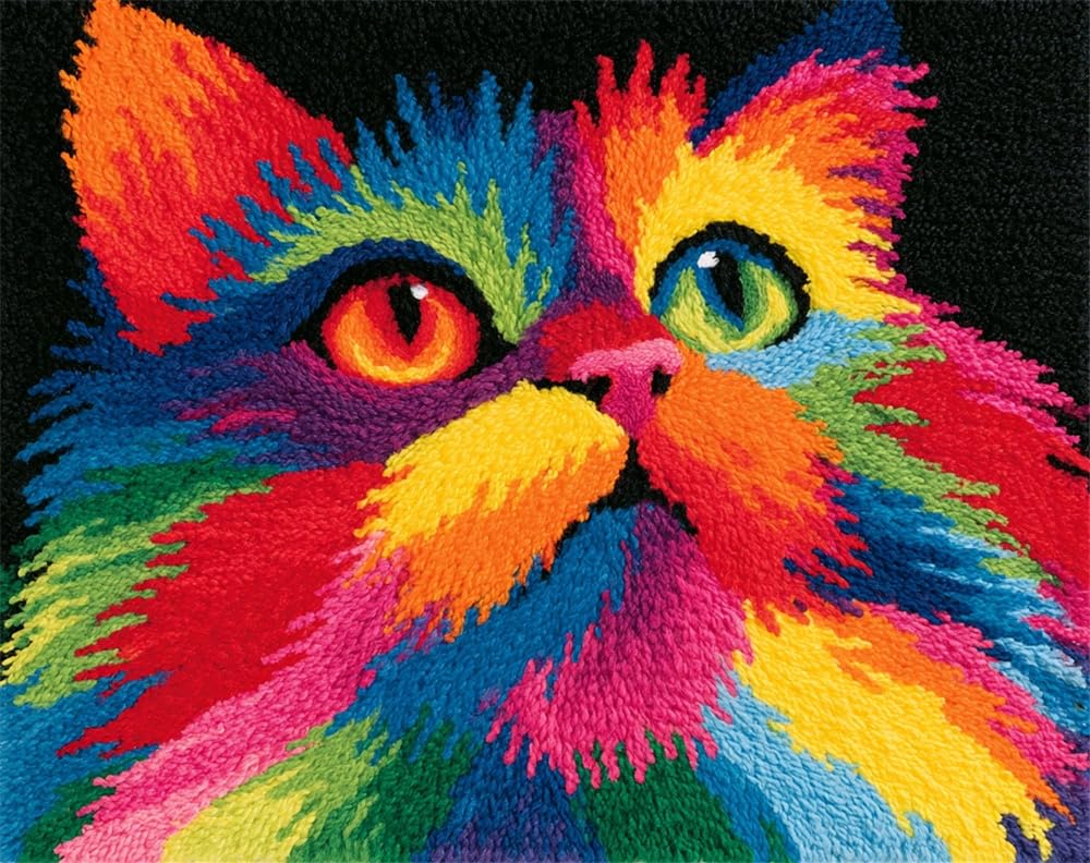 FWRTYCB Latch Hook Rug Kits,cat