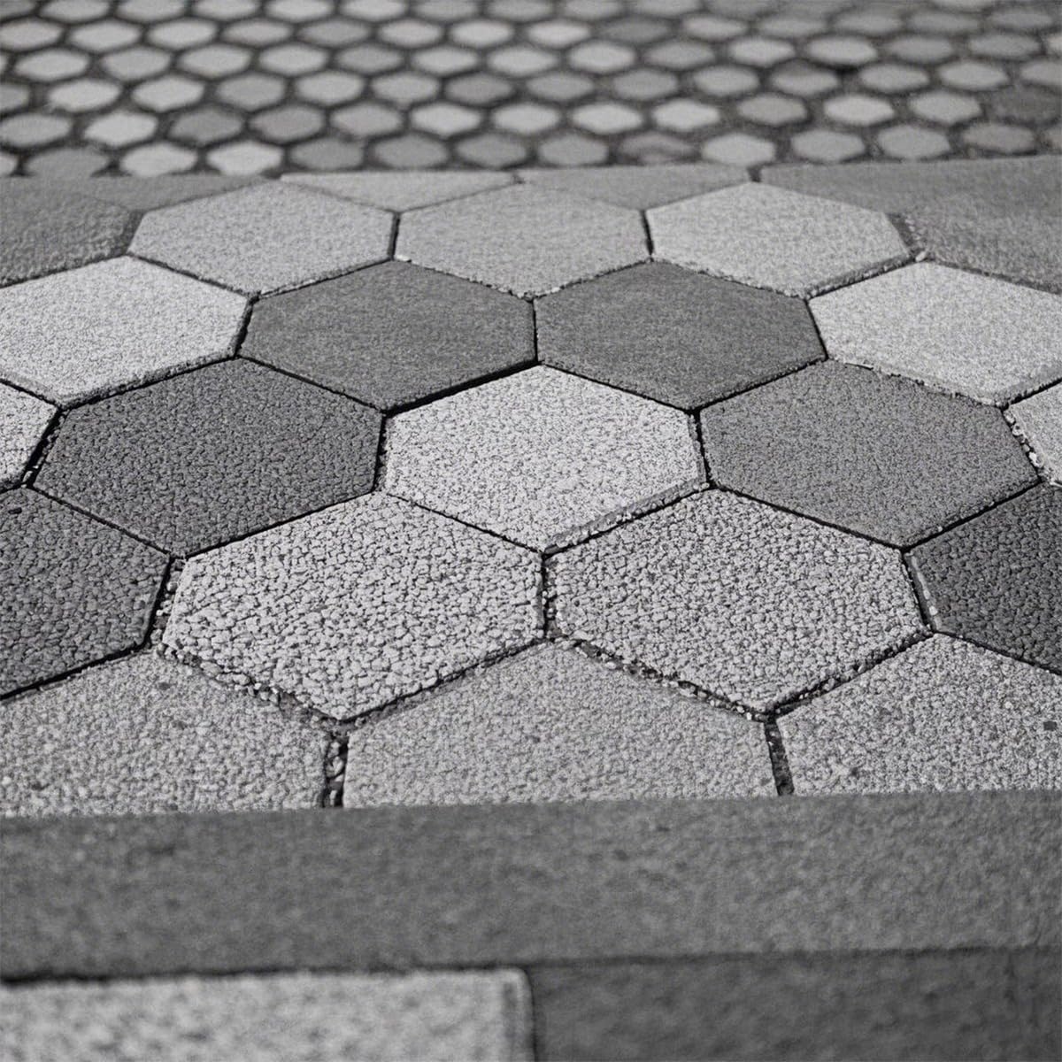 Professional Concrete Honeycomb Texture Pad, Polyurethane Smooth Hexagonal Concrete Stamping Mold, for Outdoor Stone Forms