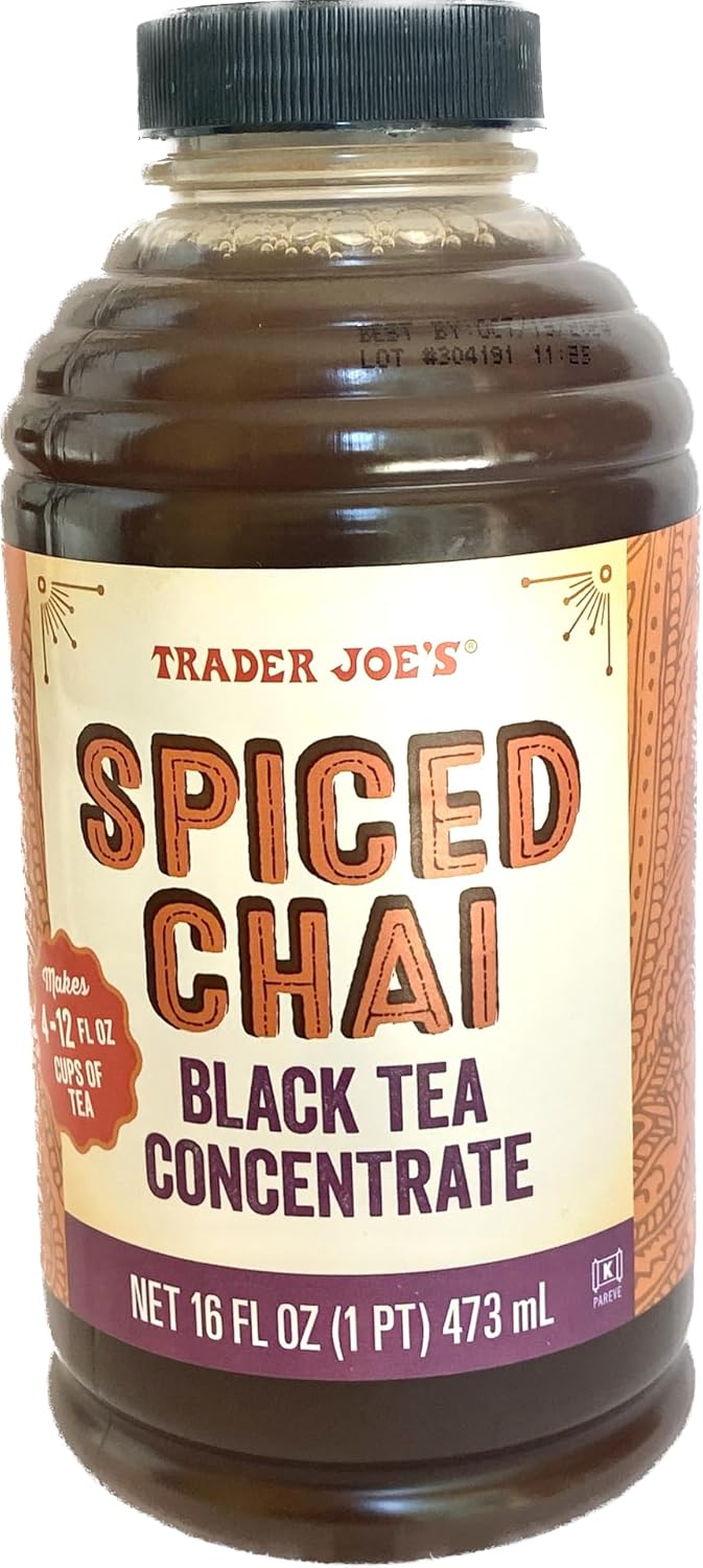 Trader Joes Chai black tea CONCENTRATE, 1pk (16 fl oz