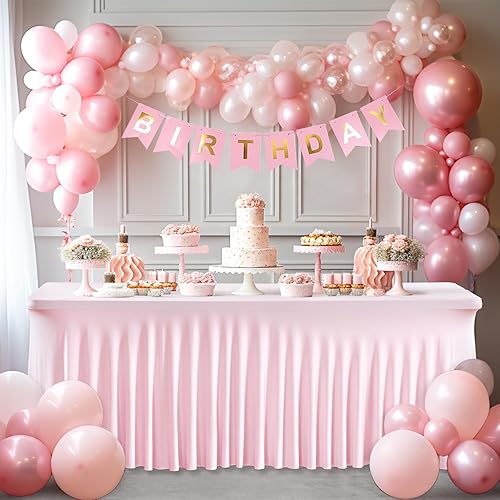 Vista 13 de Paquete de 6 manteles negros para mesas rectangulares de 6 pies, fundas de mesa de elastano elásticas resistentes a las arrugas con falda