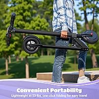 Vista 8 de Caroma Electric Scooter for Kids Ages 6-14, 250W Motor Foldable Kids Electric Scooter,160 Mins Ride Time & 3 Speeds (61015 Mph), LED Display & Dual