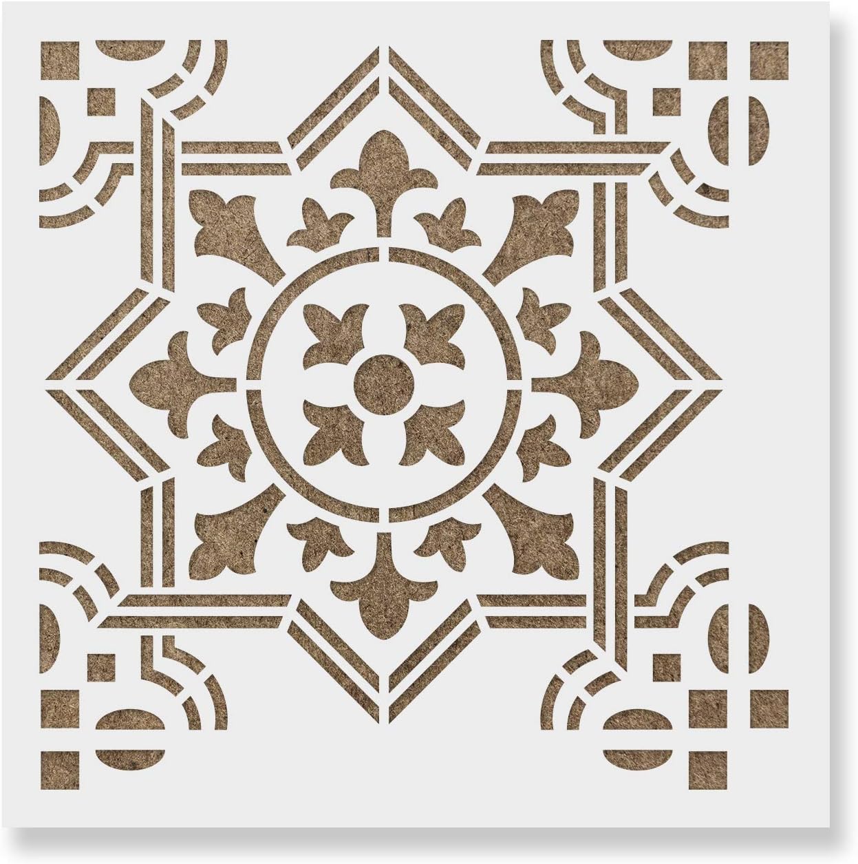 Amazon.com: Leelo Tile Stencil - Reusable Floor Tile Stencils for ...