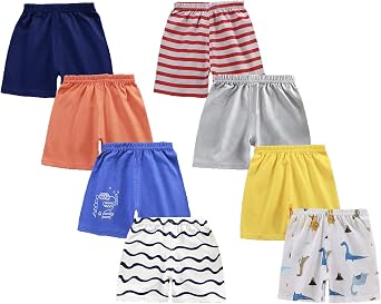 SHARELY SHEEP Toddler Baby Boy Shorts Summer Clothes Littler Kids Boys Short Pants with Elastic Waist Pull On Cotton Shorts