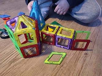 Limmys Magnetische Bausteine, Magnet Spielzeug Kinder für Jungen und