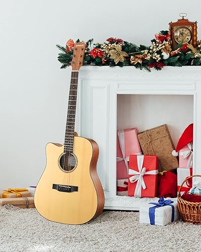 Miniatura 6 de Donner Guitarra acústica para principiantes adultos adolescentes tamaño completo guitarra Acustica 41 pulgadas kit de iniciación de cuerpo JF con