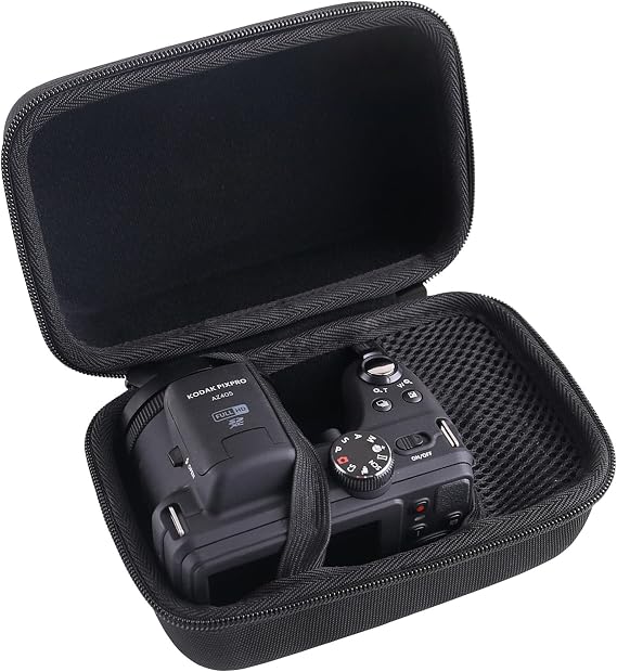 Hard EVA Carrying Case Compatible with KODAK PIXPRO AZ401/AZ405/AZ425/AZ255 Point & Shoot Digital Camera Case (black)