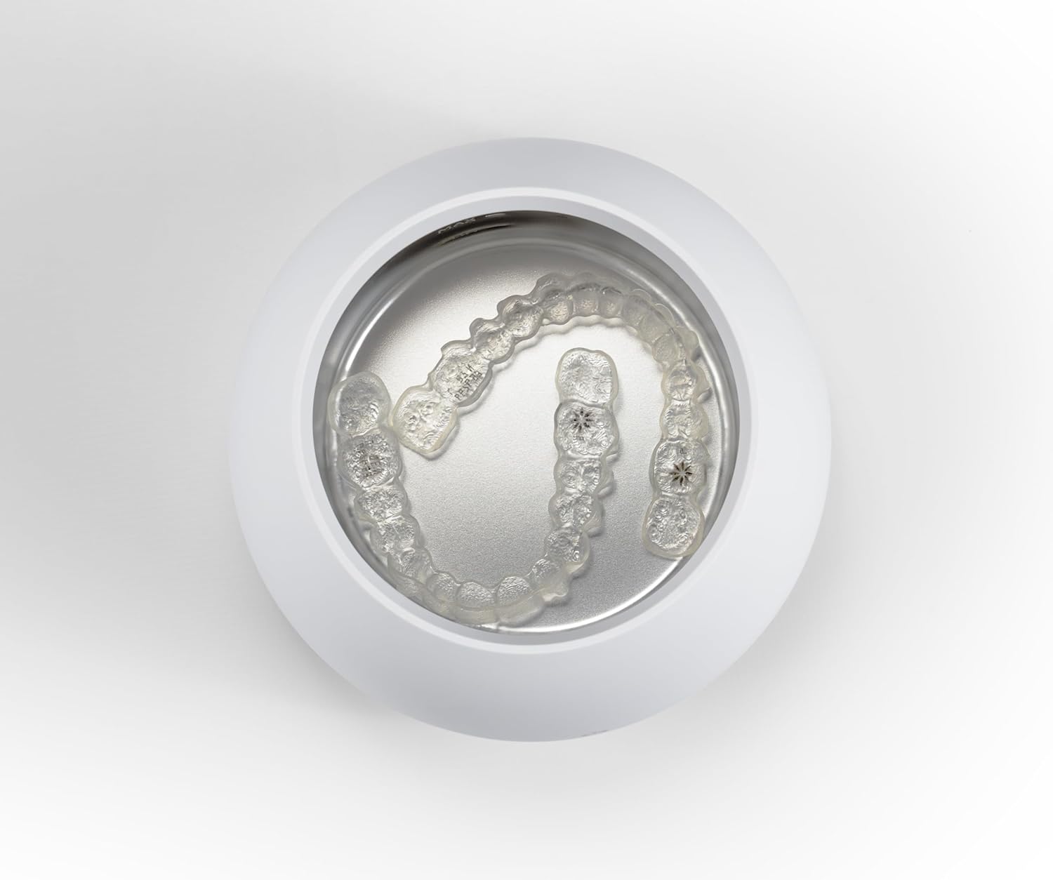 Invisalign Ultrasonic Cleaning Bundle+ | Ultrasonic Cleaner and Invisalign Cleaning Crystals+ | Aligners and Retainers | Arctic White