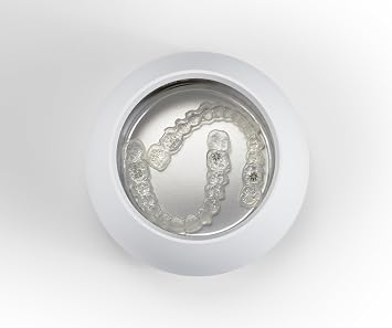 Invisalign Ultrasonic Cleaning Bundle+ | Ultrasonic Cleaner and Invisalign Cleaning Crystals+ | Aligners and Retainers | Arctic White
