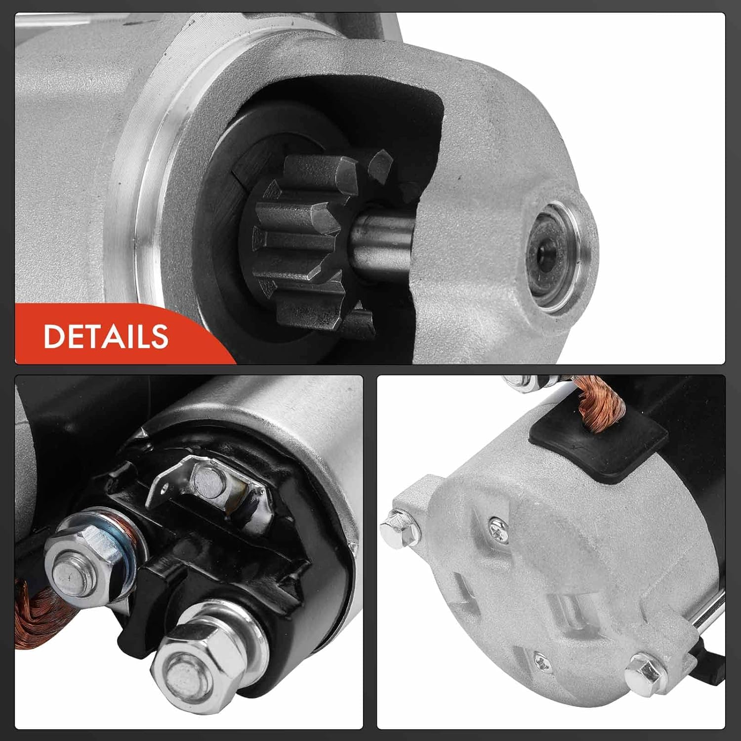 A-Premium Starter Motor Compatible with Kubota F2260-R, F2560-E, F2560-R, F3060-R, 1996-2005, 12V 9-Teeth Clockwise