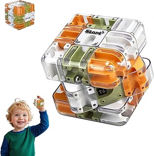 Comprar Gran laberinto 3D Puzzle Cube, rompecabezas 3D Maze Cube, 2 en 1 de laberinto de bolas, juguete de lógica y concentración para niños y adultos, juguete educativo regalo