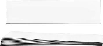 hBARSCI 10 Pack Lockdown Magnetic Strips, White - 8 x 2 x 0.03 - Flexible & Durable - Effective & Easy Solution for Emergency Lockdowns