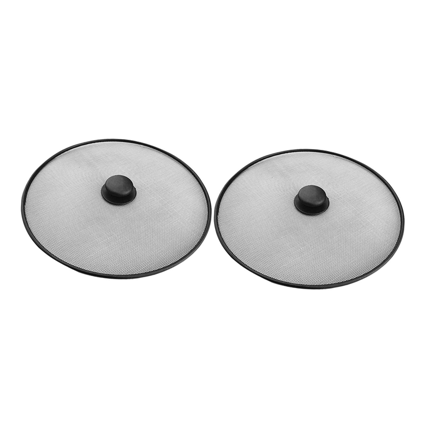 4 Piezas Cubierta a Prueba de sartén Inoxidable Pantalla de Salpicaduras Accesorios cocinita Cubierta Universal para Olla Tapa a Prueba de Aceite Olla de salvaguardia