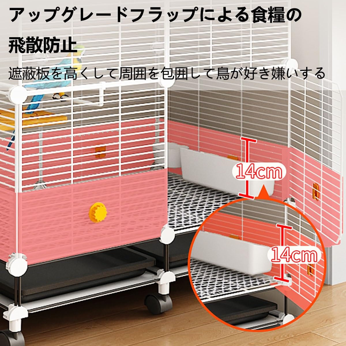 Amazon.co.jp: Wrtsqle 鳥かご DIY フライトケージ 大型