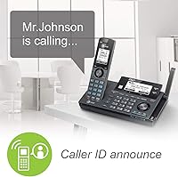 Vista 6 de AT&T CLP99387 DECT 6.0 - Teléfono inalámbrico expandible con conexión Bluetooth a la célula, bloqueador inteligente de llamadas y sistema