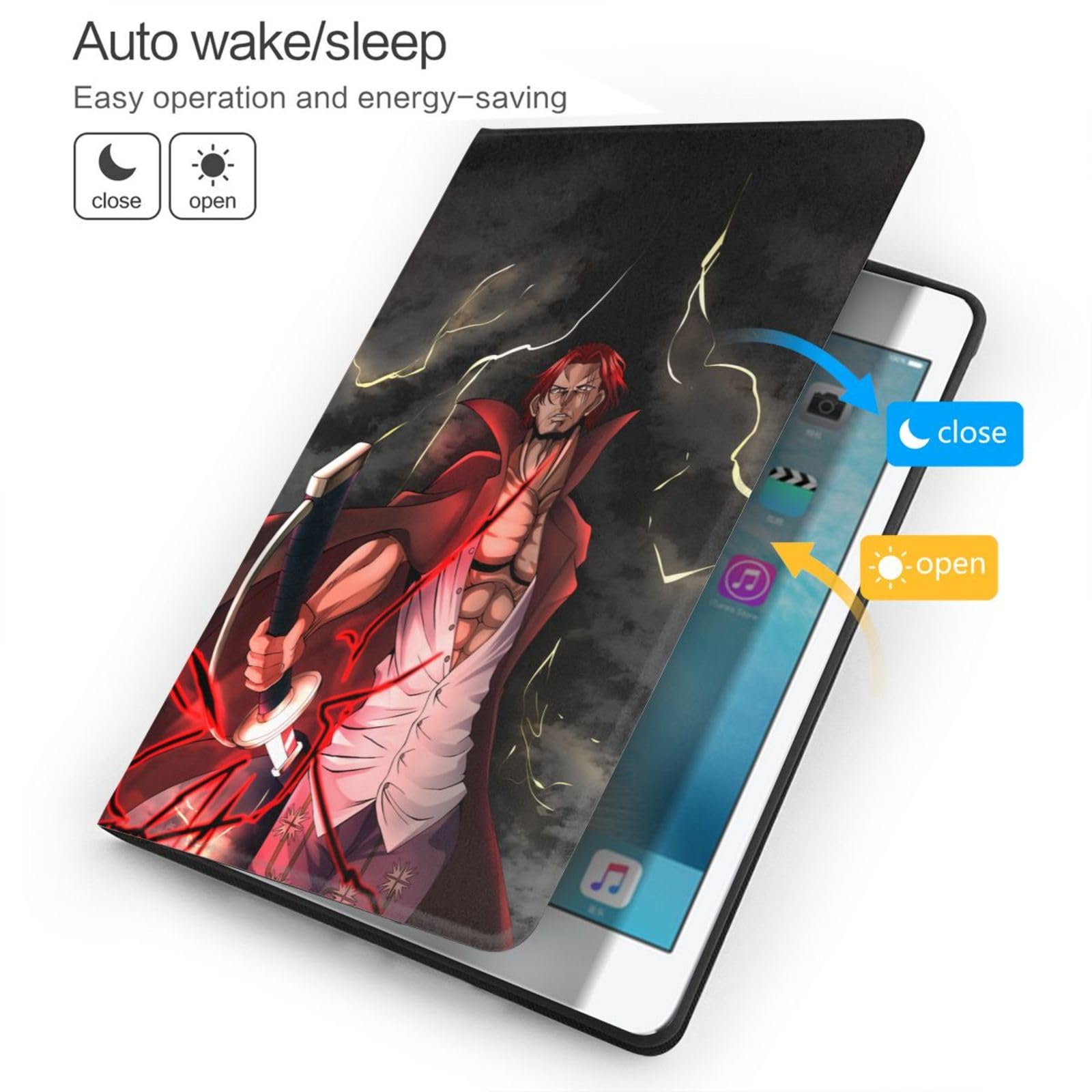 ジャンク　Apple iPad (第10世代) 本体 + カバー Amazon.co.jp: iPad 10.2 用 ケース ワンピース シャンクス iPad 第9/8