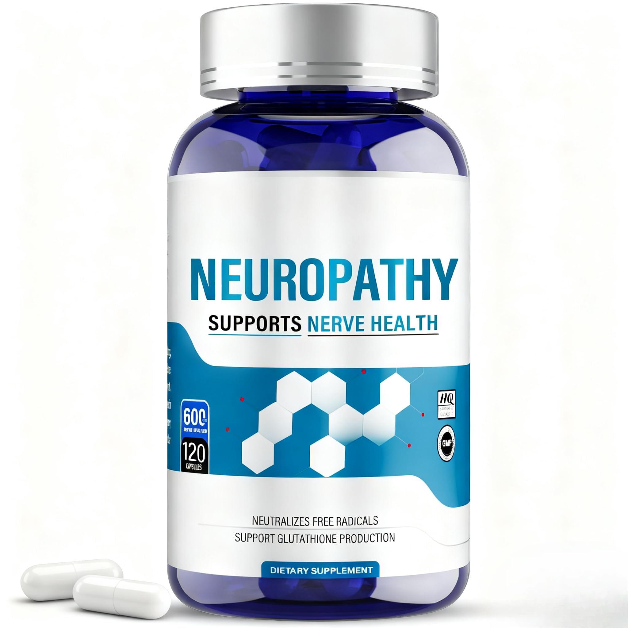 Acido Alfa Lipoico (ALA) 600mg per Capsula | Integratore Antiossidante ad Alta Potenza | Supporto al Sistema Nervoso e Benessere Metabolico | 120 Capsule