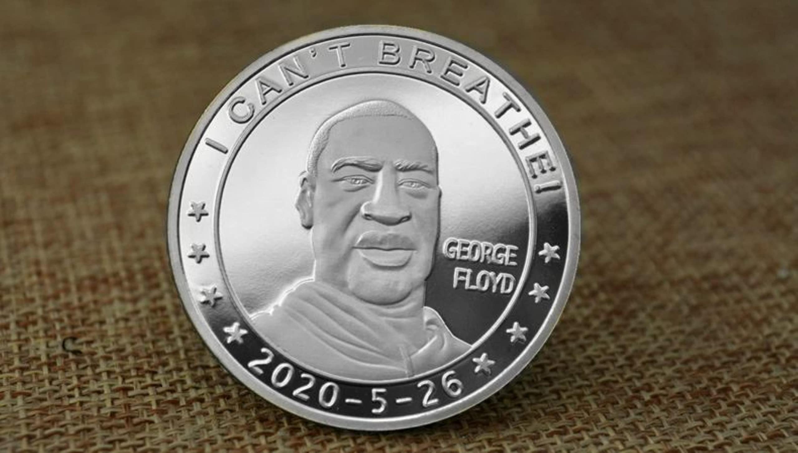 FENGJJ 2pcs I Cant Breathe George Floyd Collectible Silver Plated Souvenir  Coin Black Lives Matter Collection Art Commemorative Coin : Amazon.co.uk:  Toys & Games