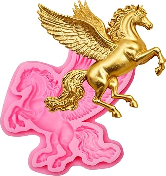 Unicorn Silicone Molds Fondant Unicorn Cake Decoration Clay Molds Candy Marzipan Cupcake Toppers Sugarcraft Chocolate Polymer Clay Decor Sugarcraft