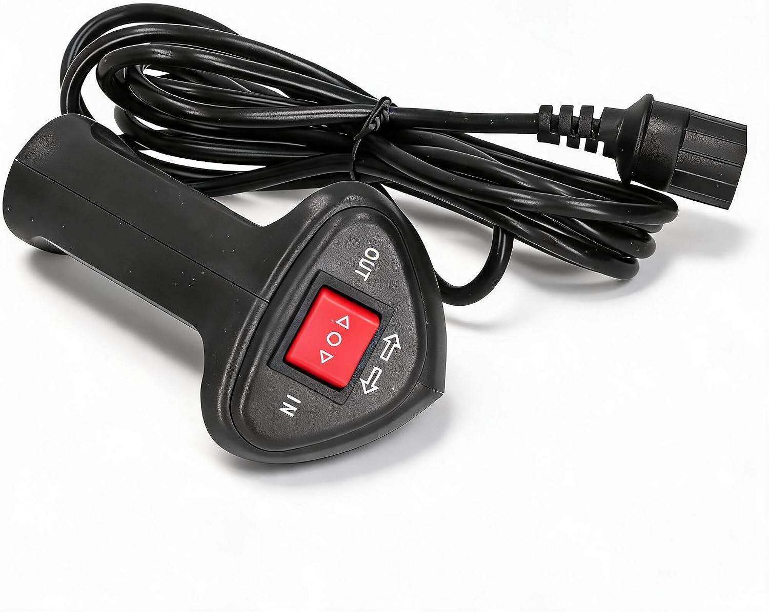 Replacement Winch Hand Controller, Winch Remote Control Controller with 3‑pin Plug with Ergonomic Grip, 9.2ft Connector Cable Fit for Car Off-Road Vehicle