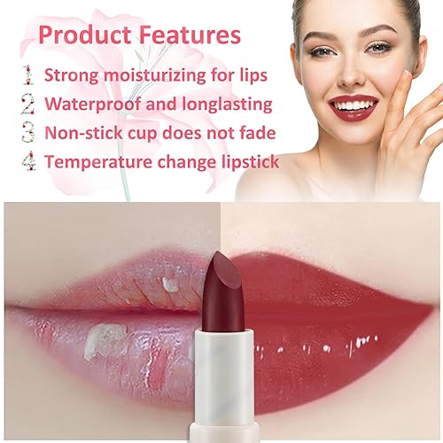 Miniatura 106 de 3 lápices labiales de aloe vera, bálsamo labial hidratante de larga duración, barra de labios nutritiva, lápiz labial, bálsamo labial, cambio