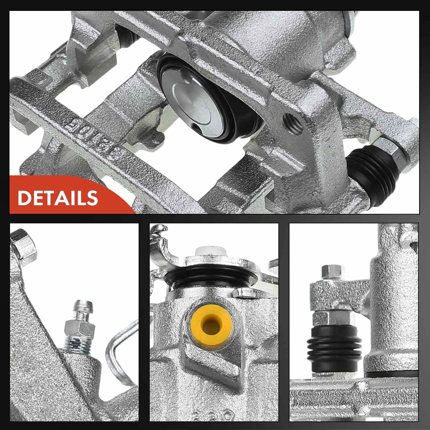 A-Premium Disc Brake Caliper Assembly with Bracket Compatible with Select Chevy Models - Cruze 2011-2015, Cruze Limited 2016 - Rear Left Driver Side