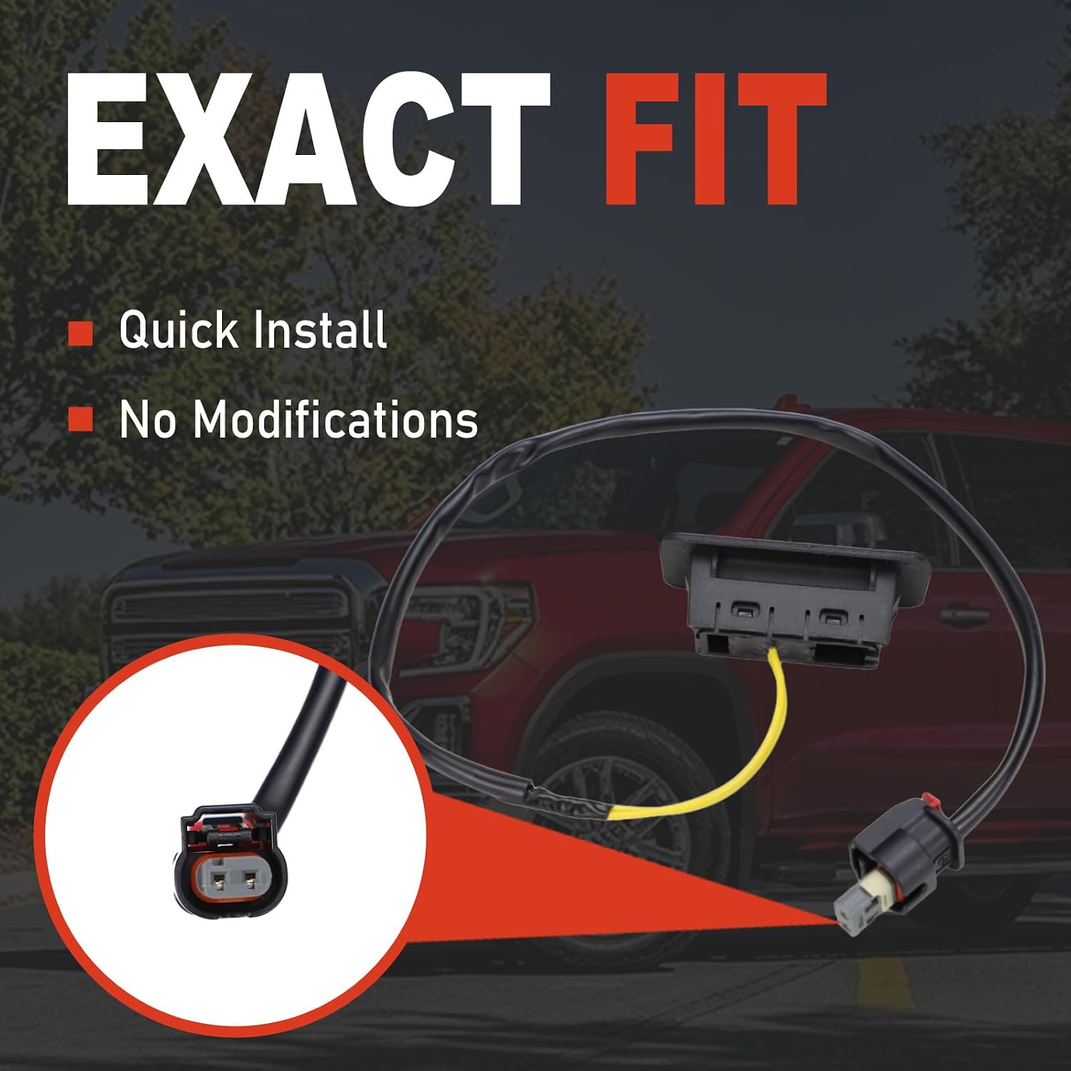 Tailgate Lock Lid Release Trunk Switch Button Compatible with GMC Sierra | Compatible with Chevrolet Chevy Silverado 2019 2020 2021 Rear Hatch latch button Liftgate Replace 85521472 84758465 84413809