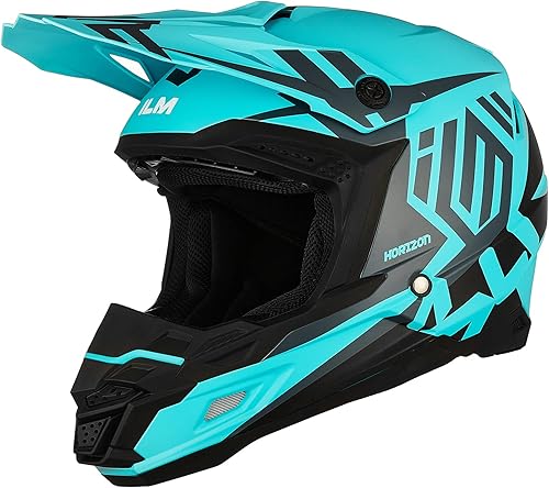 ILM DOT&ECE - Casco de motocross para adultos y jóvenes, casco de motocross, motocross, BMX, todoterreno, doble deporte, casco de cara completa para