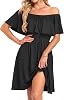 Vestido de verano para mujer fuera del hombro casual con volantes y estampado floral 1