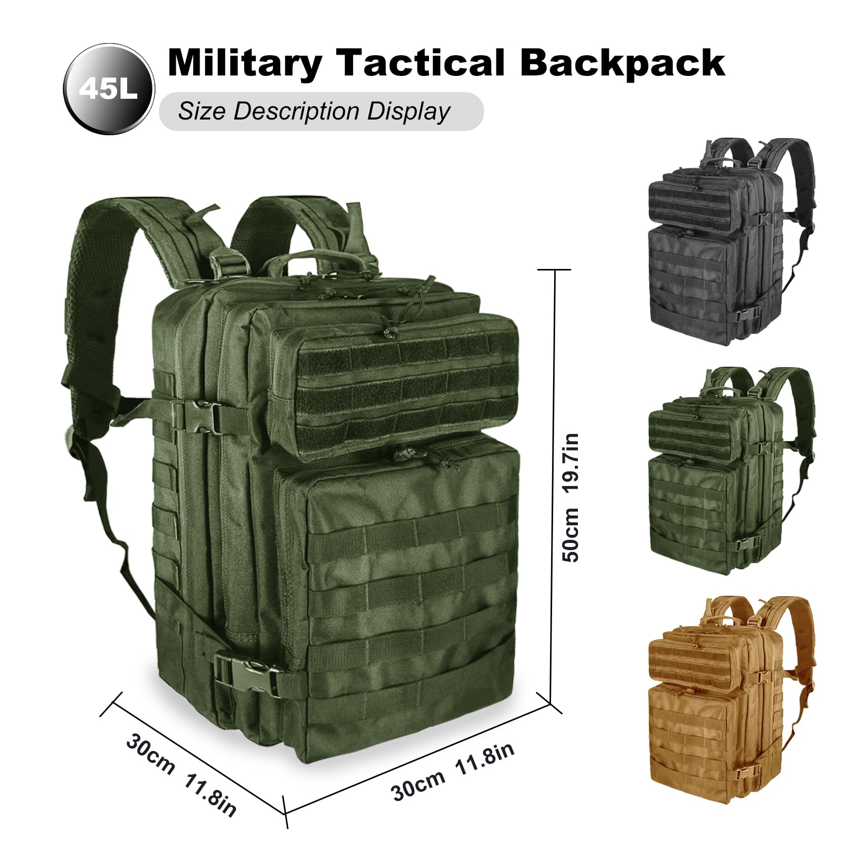 Zaino Militare 45L (Verde)