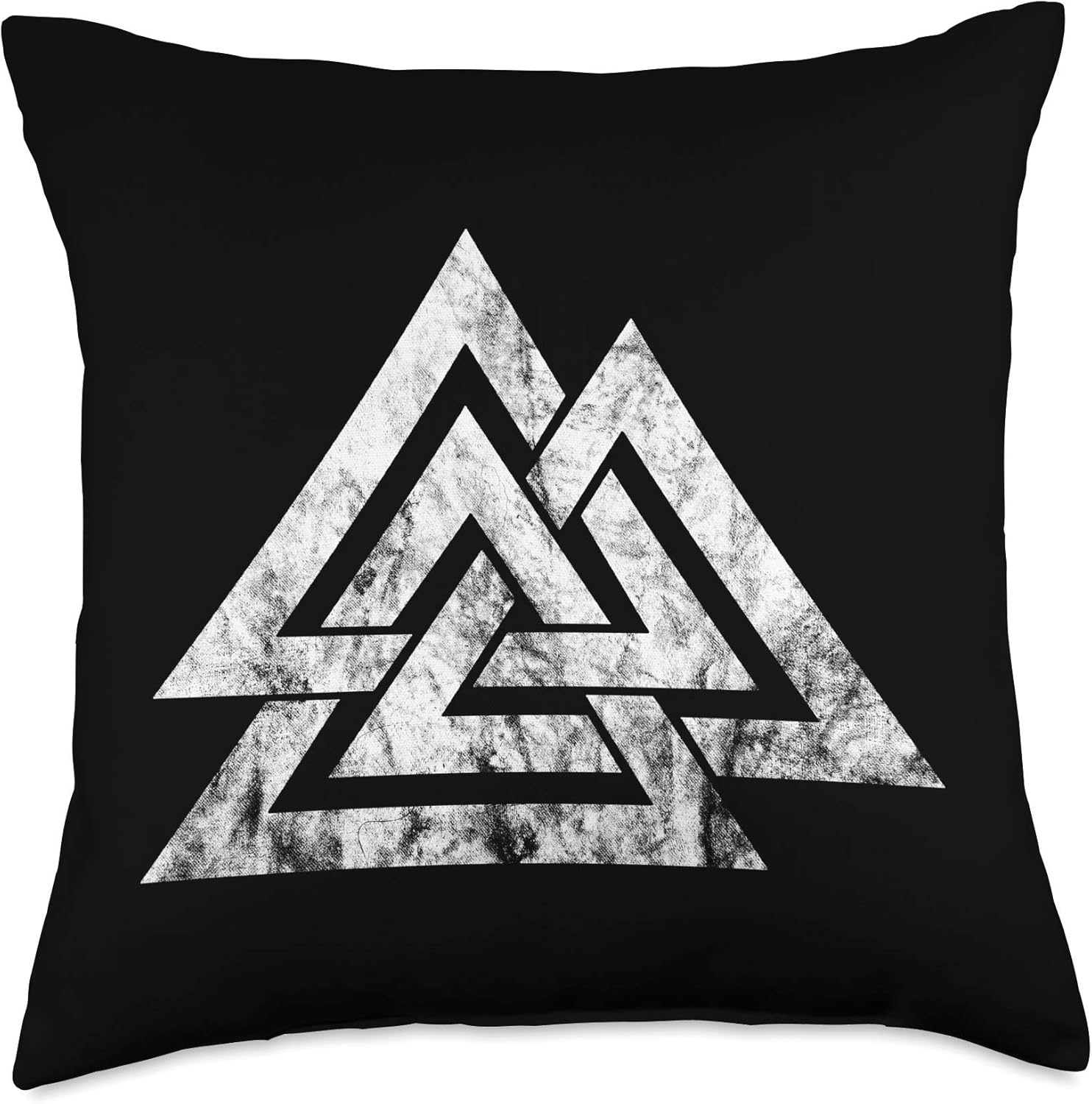 Valknut Symbol Nordic Wicca Viking Odin Sign Norse Mythology Throw Pillow
