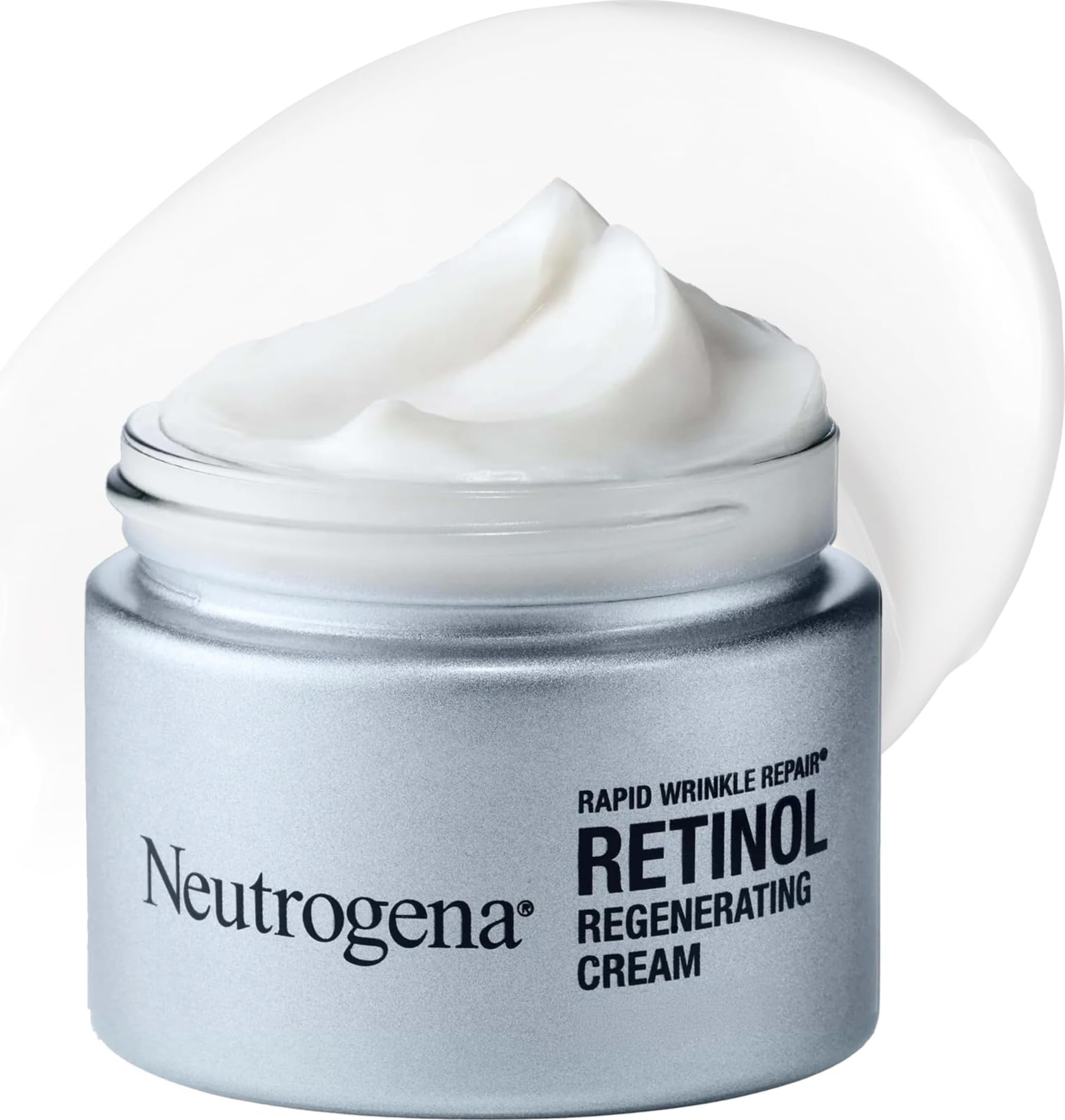 Neutrogena Rapid Wrinkle Repair Retinol Face Moisturizer 1.7 oz | Daily Anti-Aging Face Cream, With Retinol and Hyaluronic Acid, Fights Fine Lines, Wrinkles, Dark Spots