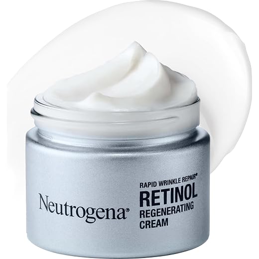 Neutrogena Rapid Wrinkle Repair Retinol Regenerating Anti-Aging Face Cream & Hyaluronic Acid; Anti-Wrinkle Retinol Moisturizer & Neck Cream, with Hyaluronic Acid & Retinol, 1.7 oz