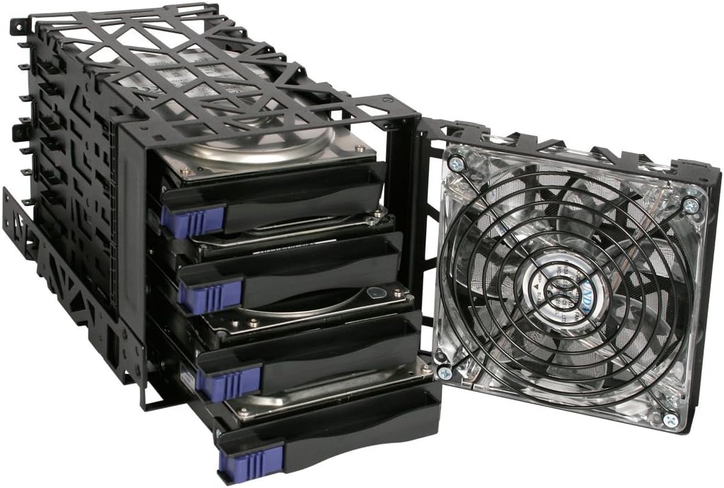 Suреr Brаndѕ Icy Dock MB074SP-B Black Vortex Removable HDD 4 in 3 Module Cooler Cage