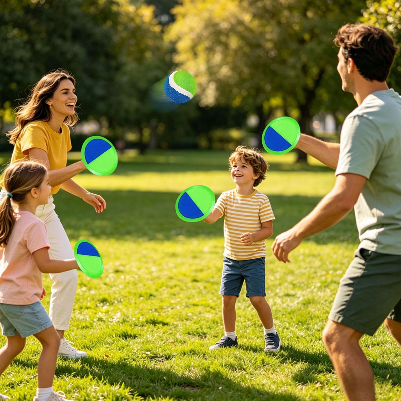 Klettballspiel für Kinder Klettball Strandspielzeug Ballspiele Wasserdicht Wurfspiel Klettspiel Outdoor Strandspiele Erwachsene Draußen für Draußen Garten ab 2 3 4 5 6 7 8 9 10 Jahre Mädchen Junge