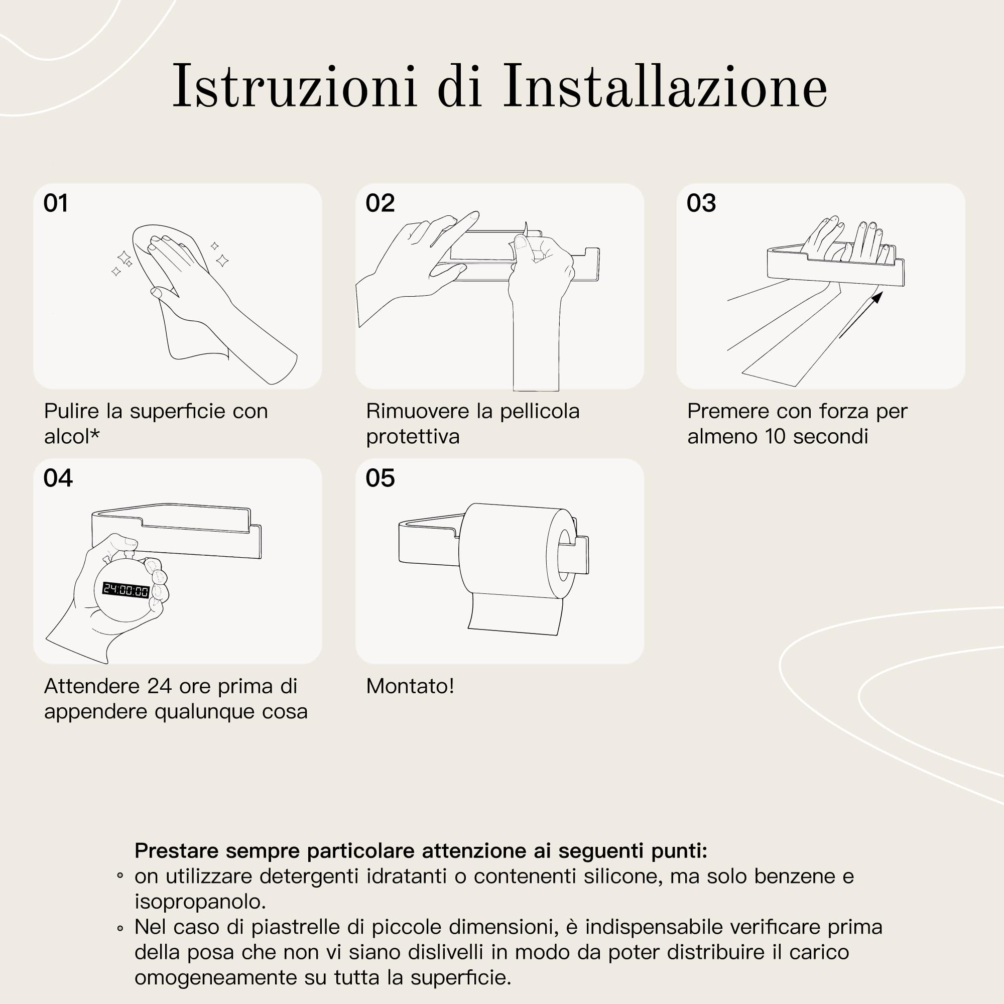 Designfabrik Hamburg Portarotolo Carta Igienica I Moderno Porta Carta Igienica Adesivo I Accessori Bagno Senza Forare (Cromo, senza Ripiano)