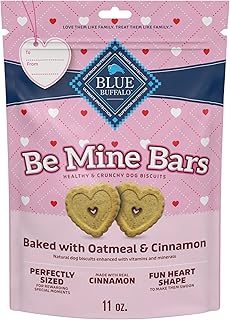 Blue Buffalo Be Mine Bars: Healthy Heart-Shaped Oatmeal & Cinnamon Treats (11 oz)