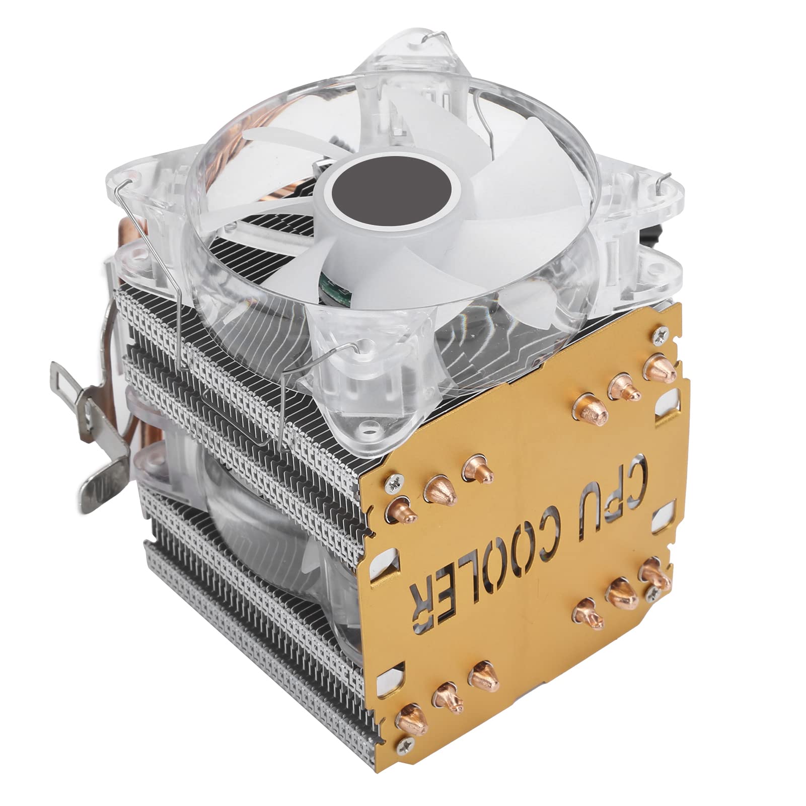 Raffreddatore CPU Ventola CPU Dissipatore di Calore 6 di Calore 48 CFM Silenzioso Cuscinetto Idraulico a 4 Pin 1800 RPM DC12V con Ventola ABS LGA 775 1155 1156 1