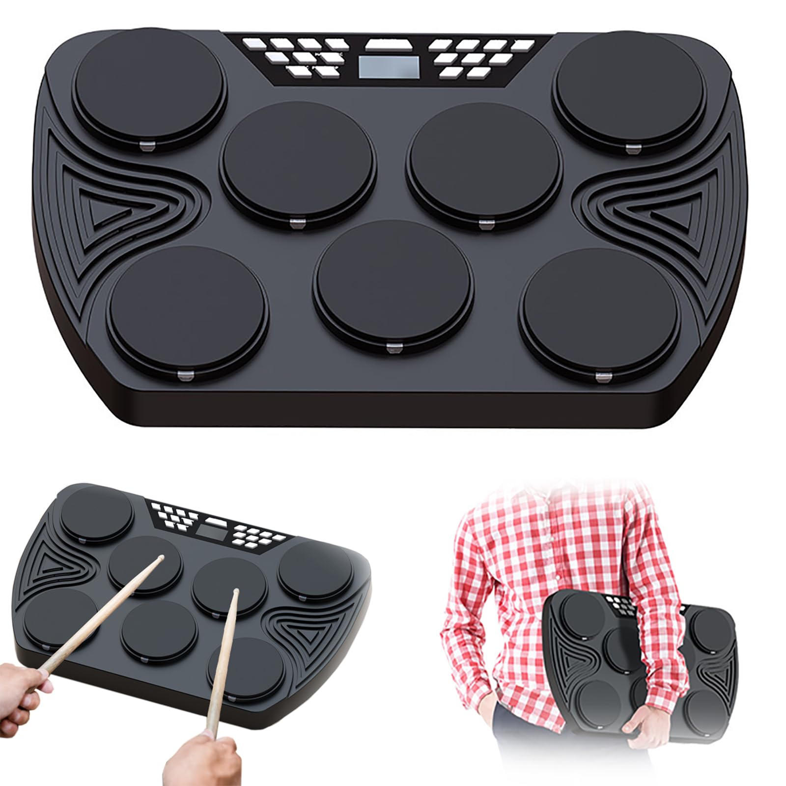 Tambour à Percussion Bluetooth et lumières intelligentes guidées pour un apprentissage interactif