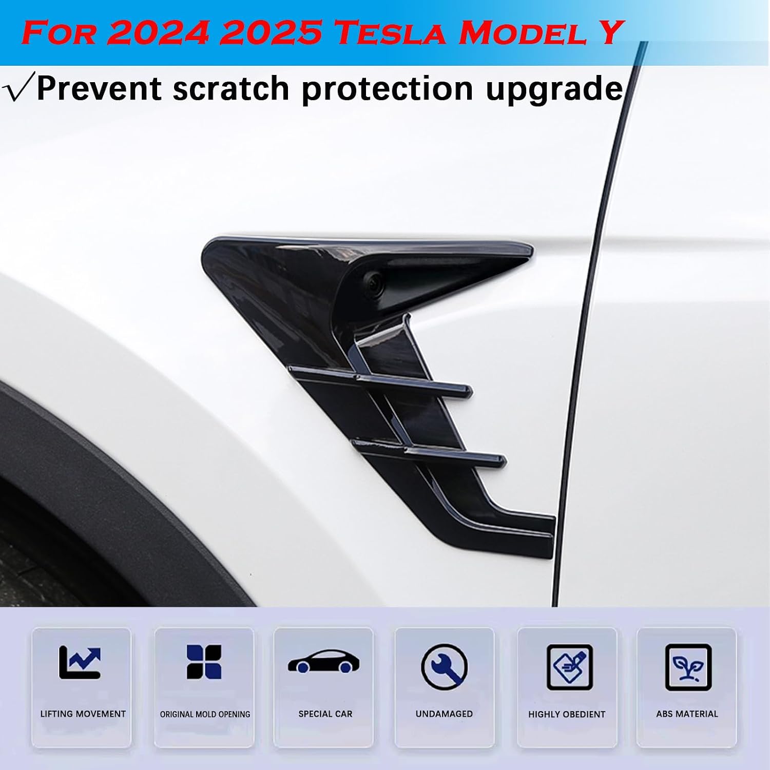 YHCDSEA for Tesla Model Y Juniper HW4.0 Side Camera Protection Cover-LH image 3