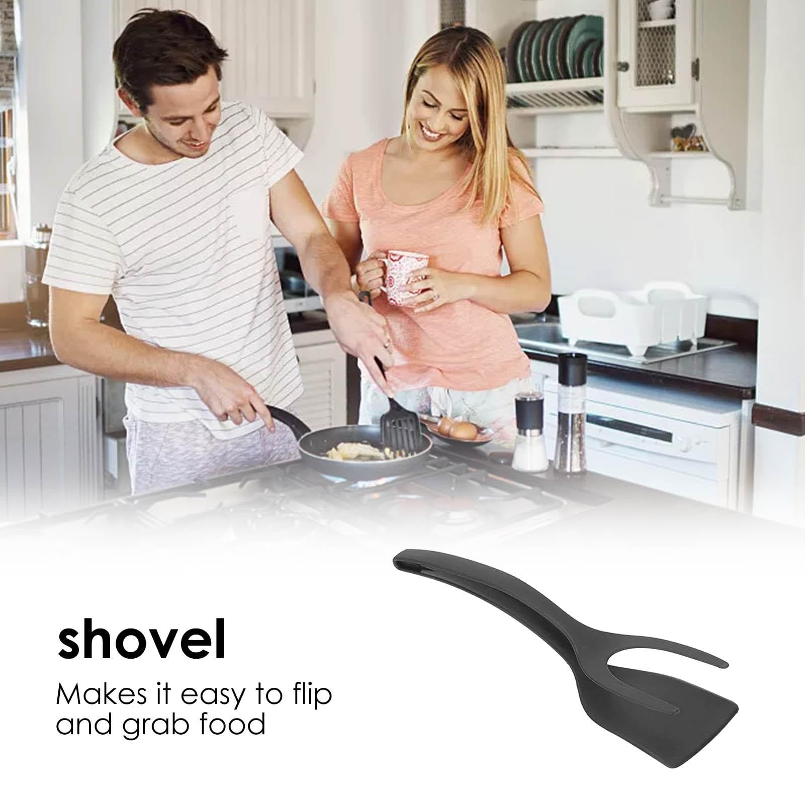 Alta qualità Custom Pack Pro Flipping pinze da cucina spatola in Nylon per fritt