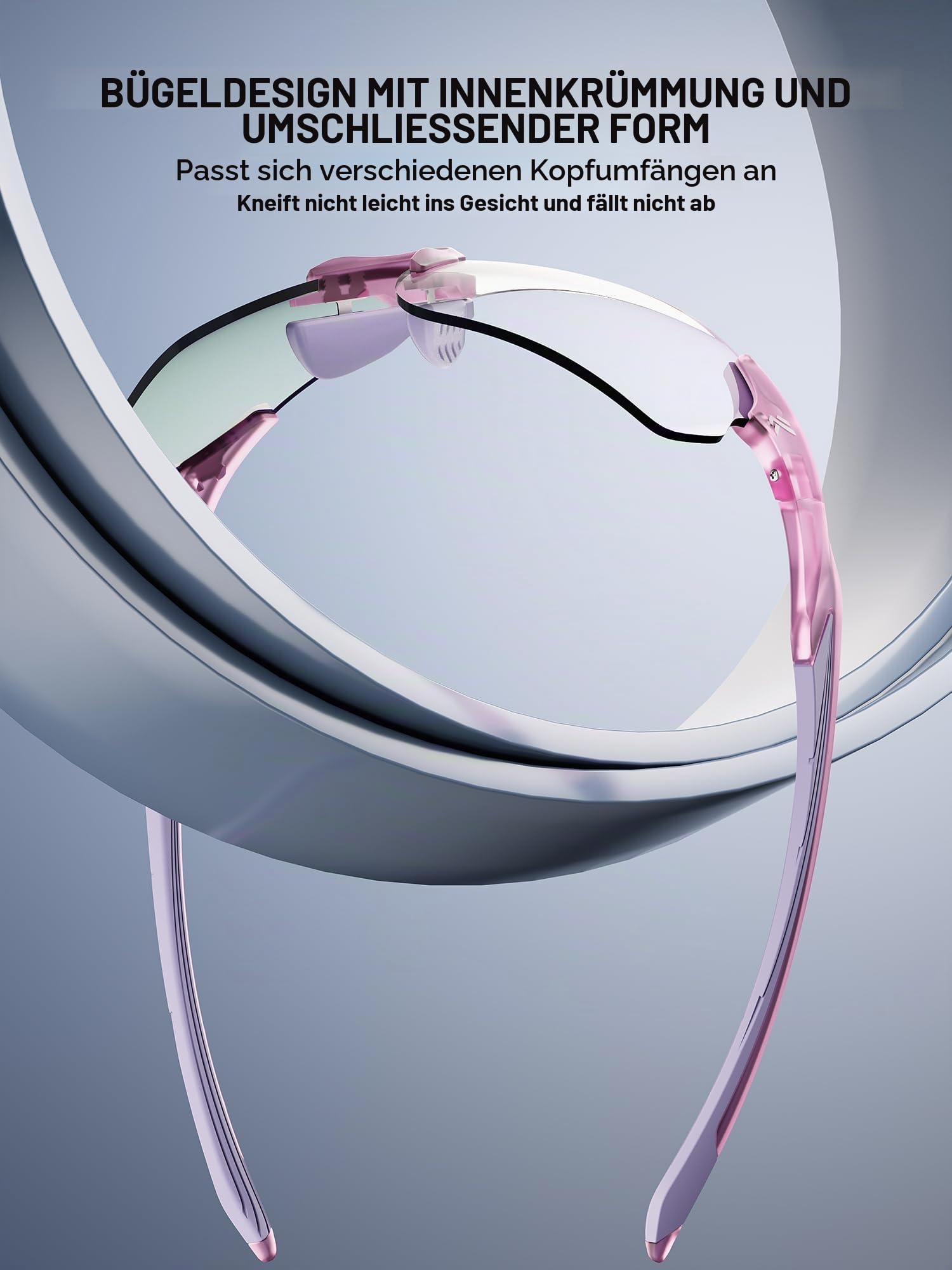 KAPVOE Selbsttönende Fahrradbrille Herren Damen UV400 22g TR90 K108