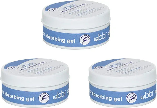 Ubbi Lavender Scented Absorbing Gel Value Pack - 3 Count Diaper Pail Odor Control for Baby Nursery