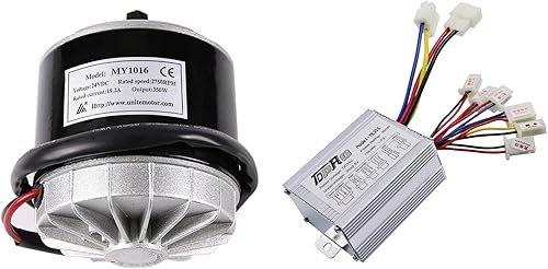 TDPRO JCMOTO 24 V 350 W cepillado velocidad motor y controlador conjunto para scooter eléctrico Go Kart bicicleta e bicicleta triciclo ciclomotor