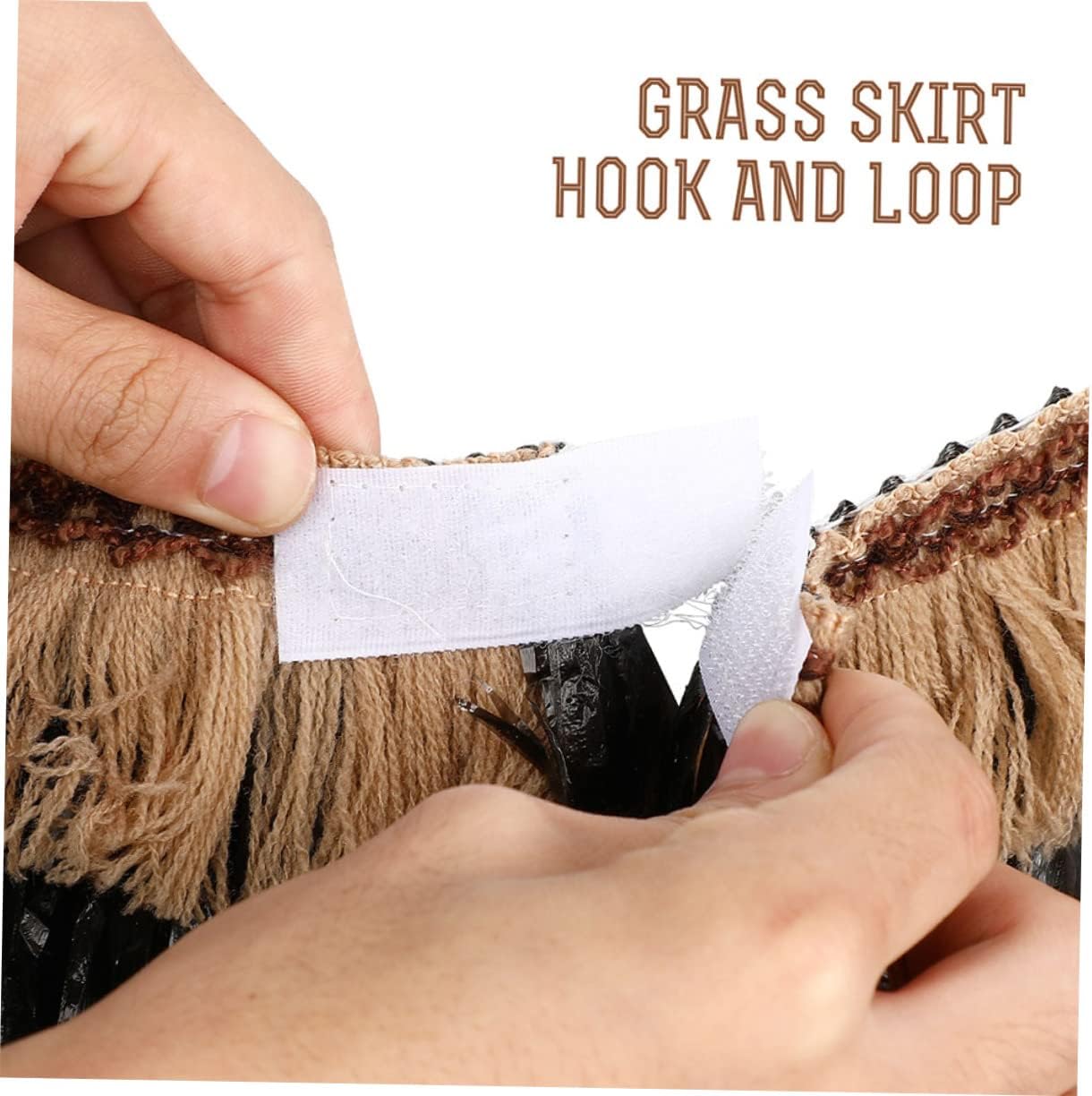 Hawaiian Grass Skirt Set for Women Luau Party Hula Skirt Lightweight Tropical Beach Costume Accessory for Summer Events - Image 6