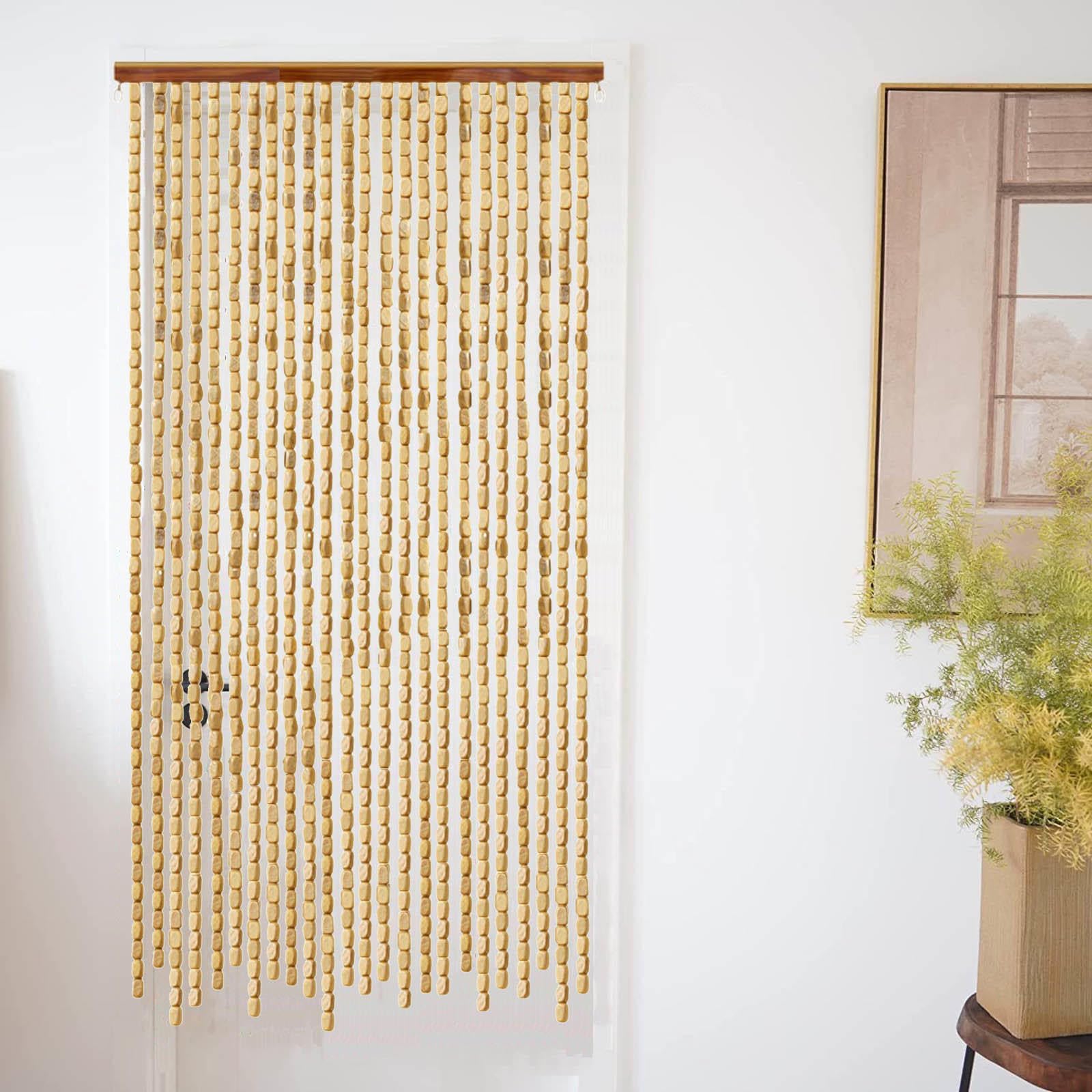 Amazon.com: Bamboo String Beaded Curtain for Doorway,60x100/80x120